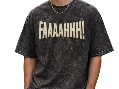 boffi ... 100% Cotton Oversized T-Shirt Unisex Drop Shoulder Dye Washed Street Look Black Pack of 1