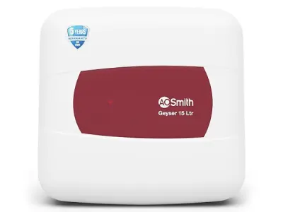 AO Smith Geyser 15 Litre 5 Star Rating (BEE) | Powerful 2KW Heating | Storage Water Heater With 2X Corrosion Resistant Blue Diamond Glass Tank | Warranty: 5 Yr Tank, 2 Yr Comprehen