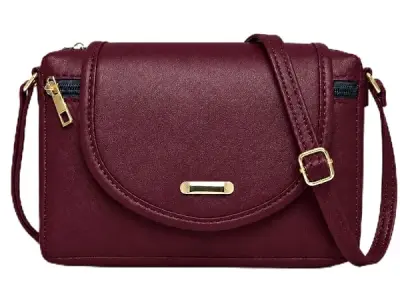 J I ACCESSORIES Women’s Stylish Crossbody Sling Bag – Elegant PU Leather Small Shoulder Purse with Adjustable Strap – Casual & Travel Handbag