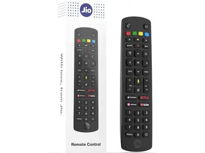 Jio Original & Genuine Bluetooth Voice Remote for JioFiber Set-Top Box | 43-Key Universal Replacement | Easy Pairing | 6-Month Warranty