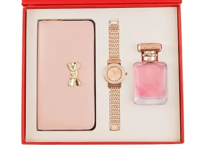 Thy Kalpavruksha Women’s hamper Gift Set Wallet, Watch, Perfume | gifts for woman | birthday gifts for women | gift for Girlfriend | gift for wife | Diwali gift hamper | Diwali gif