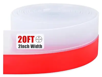 Door Draft Stopper Silicone Seal Strip (Clear, 2INx20FT)