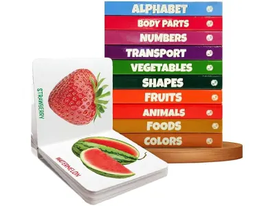 My First Library Set of 10 Board Books for Kids, Early Learning Book for Babies & Toddlers, Alp