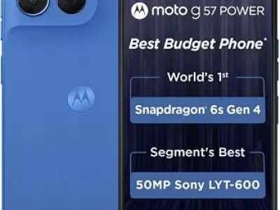 Motorola G57 Power 5G (Regatta, 8GB RAM, 128GB Storage) | Snapdragon 6s Gen 4 Processor | 6.72" FHD+ Display | 50MP LYT-600 + 8MP Ultrawide | 8MP Selfie Camera | 7000mAh Battery, 3