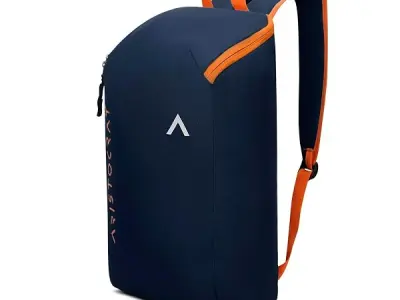 Aristocrat Berry 11L Casual Backpack, 1 Compartment, Daypack, Navy Blue | Lightweight, Durable Polyester Fabric, Adjustable Straps, Reverse Zipper, Casual/ Travel Bag, Unisex, 1-Ye