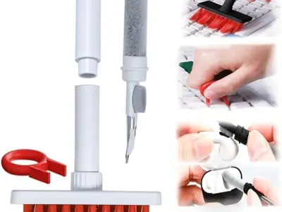 Sounce 5-in-1 Multi-Function Laptop Cleaning Brush/Keyboard Cleaning kit/Gadget Cleaning kit Gap Duster Key-Cap Puller for Laptop, Keyboard and Earphones