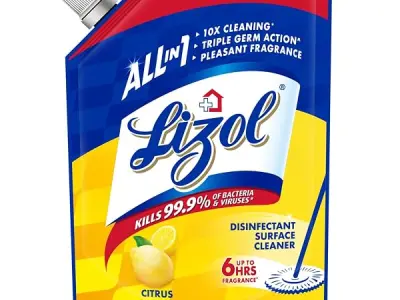 Lizol Disinfectant Surface & Floor Cleaner Liquid Refill Pack, Citrus - 1800 ml