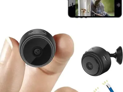 TECHNOVIEW Full HD Wi-Fi Wireless Security Camera 1080p Audio Video Live View Low Light Vision Motion Detection Video Recorder for Home Office. (Camera)