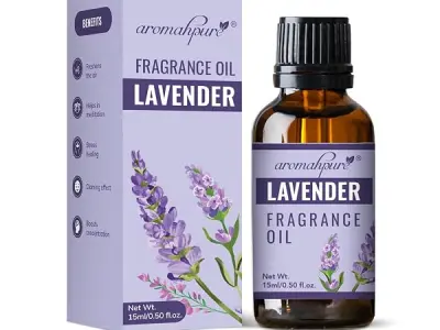 Aromahpure Fragrance Oil | 15 ml | Lavender Aroma Oil for Home Fragrance | Best for Aromatherapy | Helps in Meditation | Used in Diffusers, Candles, Air Fresheners, Soaps, IFRA Cer