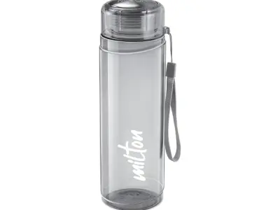 MILTON Hector 1000 Water Bottle, 1 Litre, Reusable Plastic Fridge Bottle, BPA Free and Leak Proof Bottles for Travel, Work, Pack of 1, Grey