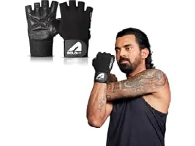 Boldfit Gym Gloves for Men with Wrist Support Accessories, Gym Mittens for Women for Weightlift