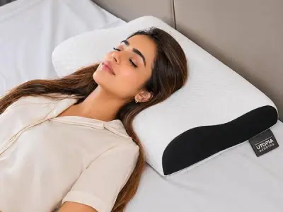 Cervical Neck Pillow for Sleeping | Premium Memory Foam Cervical Pillow for Neck Pain Relief & Shoulder Support | Orthopedic Contour Pillow for Spinal Alignment | 2 Years Warranty