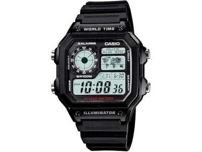 Casio Youth Series Digital Grey Dial Men's Watch - AE-1200WH-1AVDF(D097)