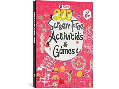 200+ Screen-Free Activities & Games Book For Kids 5+ Years Old | Mazes & Puzzles, Word Games, C