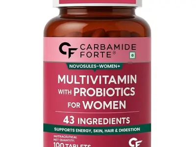 Carbamide Forte Multivitamin Tablets for Women | Multi Vitamin Supplements for Womens With Probiotics | Multivitamin Tablet for Women With 43 Ingredients To Support Energy & Health