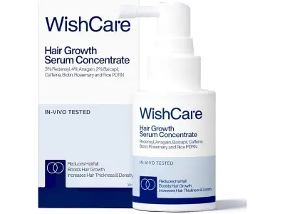 WishCare Hair Growth Serum For Scalp | 94% Saw New Hair Growth | Redensyl & Rosemary Oil | 100%