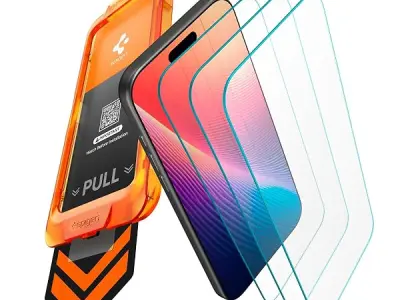 Spigen AlignMaster S Tempered Glass Screen Protector Guard for iPhone 17 [3 Pack]