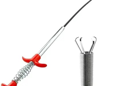 Drain Cleaner Stainless Steel Wire for Kitchen Sink, Bathroom & Floor Drains | Unblocked Kitchen Bath Basin Hairs Remover | Flexible Stainless Steel Pipe Cleaning Tool | (160 Cm)