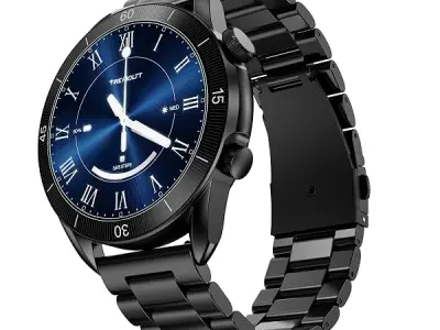 Fire-Boltt Legacy Luxury Round Smart Watch 1.43″ Super AMOLED,Bluetooth Calling,Wireless Charging,Voice Assistant,SpO₂ & Heart Rate Monitor,110+ Sports Modes, Metal Smart Watch for
