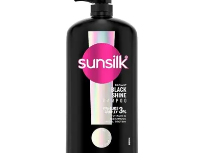 Sunsilk Stunning Black Shine Shampoo 1 L|| With Amla + Oil & Pearl Protein|| Gives Shiny|| Moisturised and Fuller Hair - Paraben Free