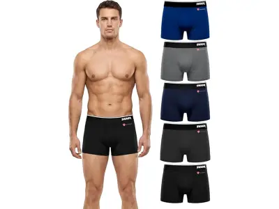 SWAGR 5 Pack Men's Super Combed Cotton Underwear Trunks | Classic TruComfort Fit | Powered by Z