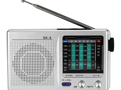 STYLEHEAVEN Portable Radio Pocket Size Multifunctional Compact Small for | Walking Outdoor SliverPortable AM/FM Radios