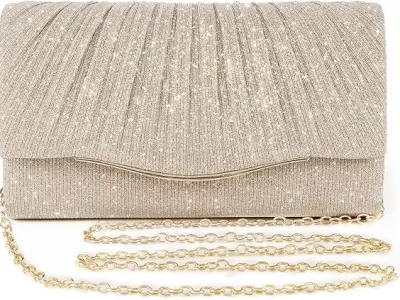 Lyrovo Clutch Purse for Women Formal Dressy Evening Clutches Handbags Crossbody Bag for Wedding Cocktail Prom Elegance Charm