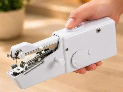 GONCART26 Handy Stitch Mini Sewing Machine – Portable Handheld Sewing Tool for Quick Clothing Repairs, DIY Crafts, Travel, and Emergency Stitching