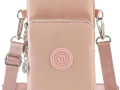 INOVERA (LABEL) Nylon Mobile Pouch for Womens & Girls - Stylish Phone Bag - Travel Crossbody Shoulder Sling Purse with Adjustable Strap