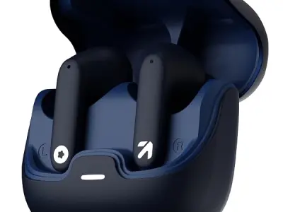 GOBOULT Z40 True Wireless in Ear Earbuds with 60H Playtime, Zen™ ENC Mic, Low Latency Gaming, Type-C Fast Charging, Made in India, 10mm Rich Bass Drivers, IPX5, Ear Buds TWS (Blue)