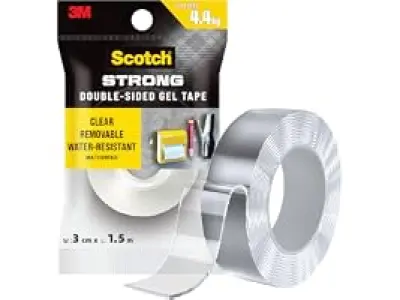 3M Scotch Double Sided Gel Tape, Heavy Duty, Multi-Purpose, Transparent, Strong Grip Nano Tape,