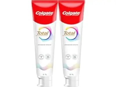 Colgate Total 300gm (2 x 150gm) Advanced Health Anti-Germ Toothpaste with Toothbrush, Tooth Pas