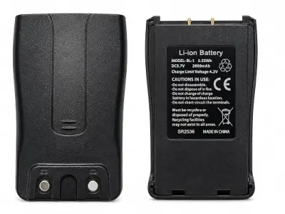 NOVEL BL-1 2800mAh 3.7V Li-ion Rechargeable Battery Compatible with Baofeng BF-888S Walkie Talkie, Replacement Battery Pack (Black)