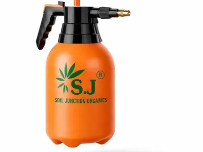 SJ Organics 2L Spray Pump for Plants | Garden Sprayer with Adjustable Brass Nozzle | Plastic Water Spray Bottle for Gardening, Car & Bike Wash | Leak-Proof Plant Watering pump, Eas