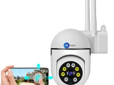 Maizic Smarthome Mini Fox 5MP UHD Wi-Fi Indoor CCTV Camera for Home with Color Night Vision, Motion Tracking, Two Way Talk and Multi Users View